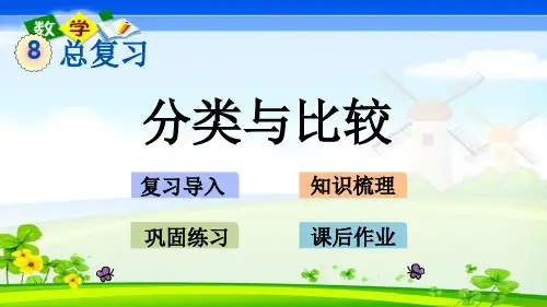 最新青岛版(五年制)一年级上册数学优质课件 8.4 分类与比较