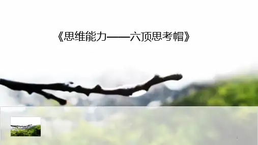 《思维能力——六顶思考帽》PPT演示课件