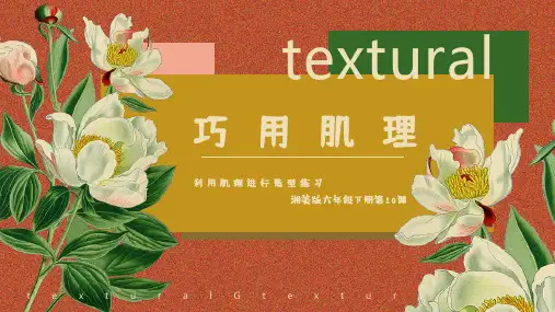 10.巧用肌理(课件)湘美版美术六年级下册