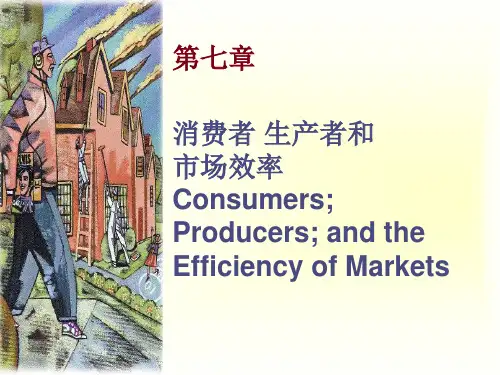 微观经济学曼昆第五版课件市场效率