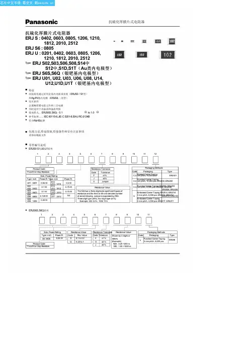 ERJ-S08F2432V中文资料(panasonic)中文数据手册「EasyDatasheet - 矽搜」