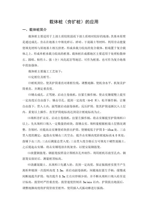 夯扩桩的应用