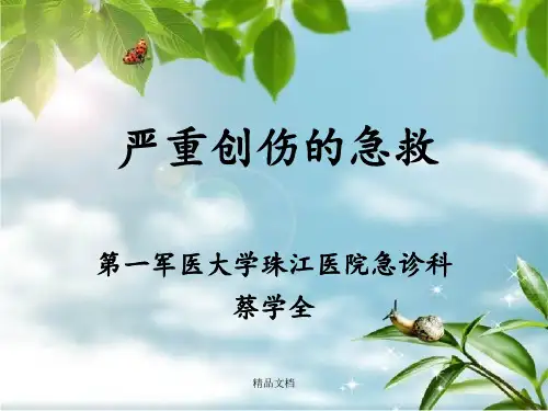 《严重创伤的急救》PPT课件