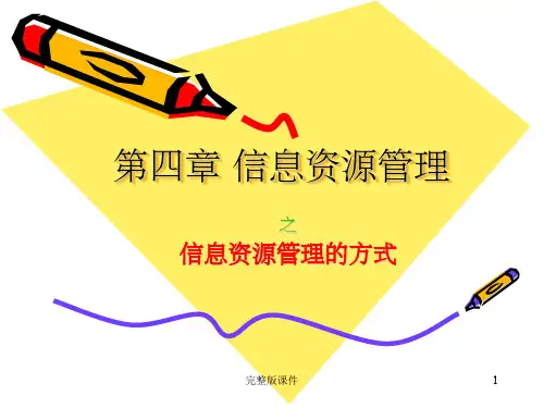 信息资源管理方式ppt课件