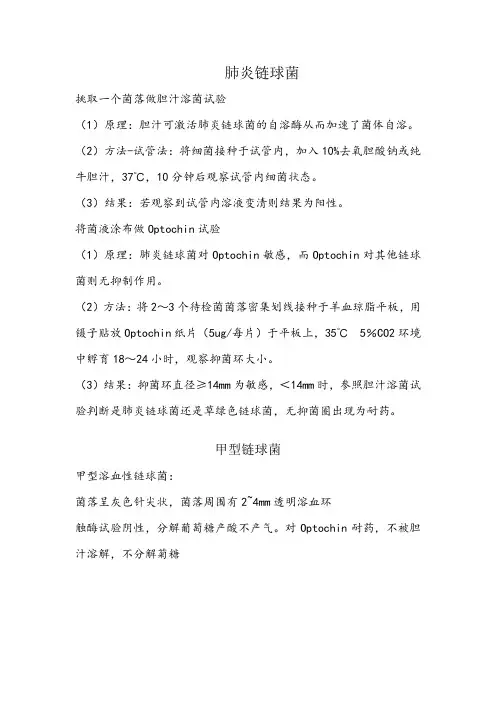 肺炎、甲型链球菌