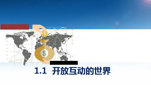 1.1开放互动的世界课件(27张幻灯片)