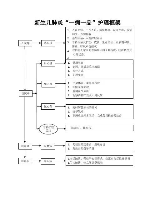 新生儿肺炎一病一品