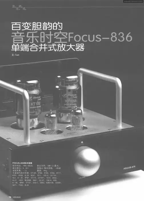 百变胆韵的音乐时空FOCUS-836单端合并式放大器