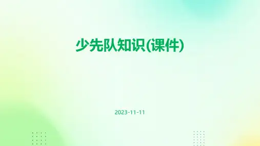 少先队知识(课件)