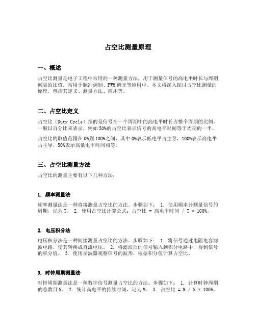 占空比测量原理