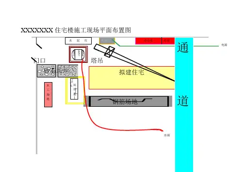 住宅楼施工现场平面布置图