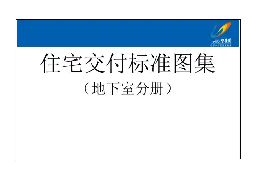 住宅地下室交付标准图集(图文并茂)