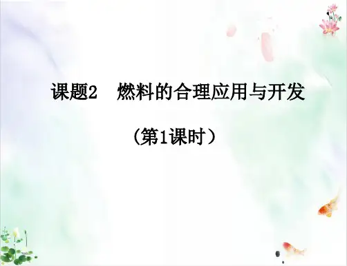 初中化学人教版《燃料的合理利用与开发》优秀ppt课件