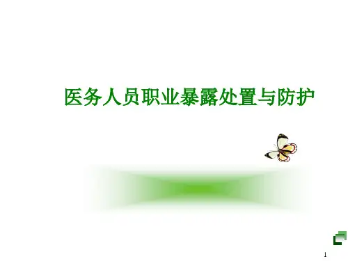 职业暴露处置与防护ppt课件
