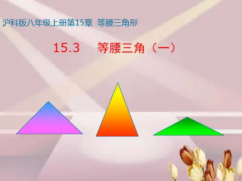 沪科版八年级上册课件 15.3 等腰三角形 (共17页)