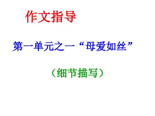 《母爱》作文课件