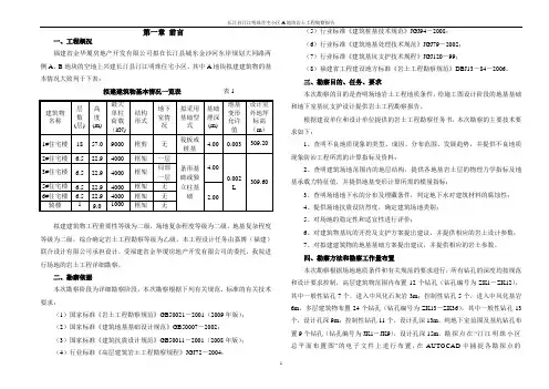 长汀住宅小区岩土工程勘察报告