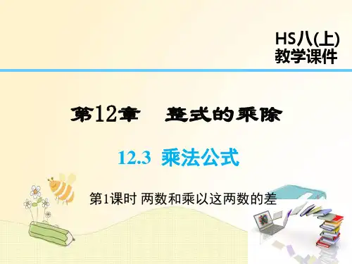 华师版八年级数学上册第12章 乘法公式(第1课时)