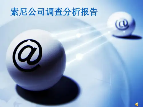 索尼公司调研分析报告(ppt 46页)