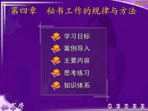 《秘书学》课件4章
