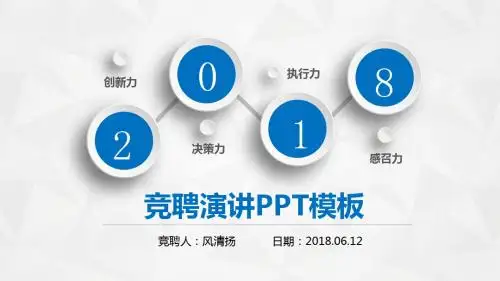 软件公司竞聘PPT模板
