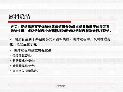 硬质合金的烧结ppt课件