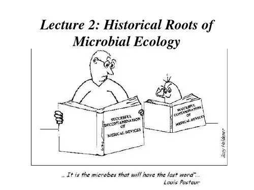 Lecture_2 microbial ecology (微生物生态学)