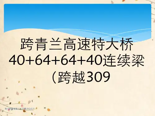 特大桥挂蓝施工工艺简介幻灯片