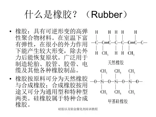 硅胶以及铂金催化剂培训教程课件