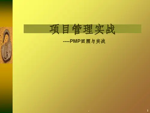 项目管理实战ppt课件
