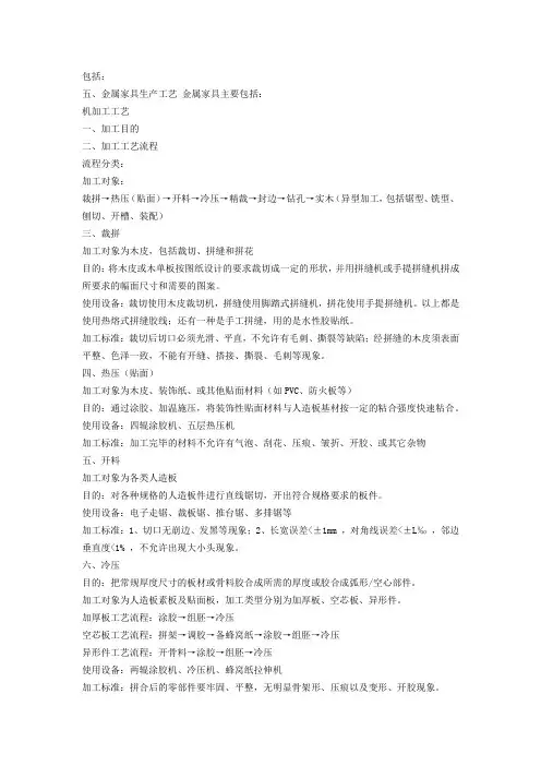 软体家具生产工艺