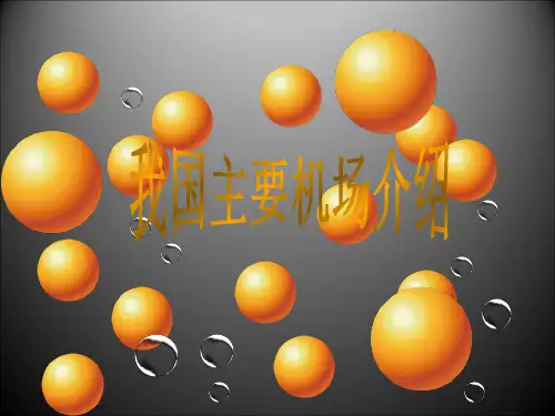 我国主要机场介绍资料