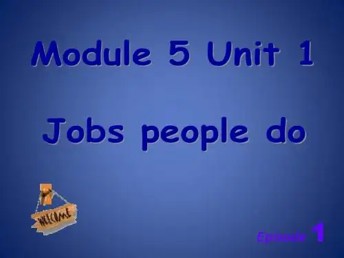 Unit1《Jobs people do》课件2(20页)(牛津上海七年级
