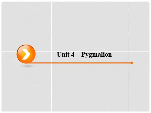 高考英语一轮复习 unit 4 Pygmalion课件 新人教版选修