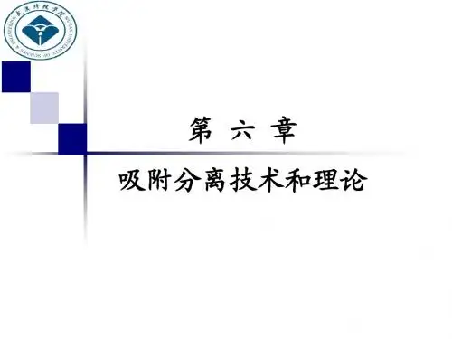 第6章 吸附分离技术与理论