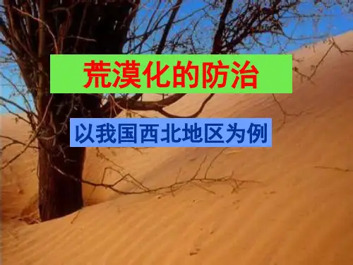 人教版地理必修三《荒漠化的防治 ——以我国西北地区为例》课件