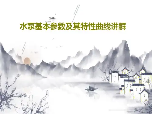 水泵基本参数及其特性曲线讲解PPT93页