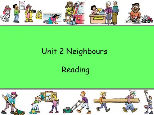 牛津译林初中英语七年级下册第二 单元Reading 1：Good neighbours(共21张PPT)
