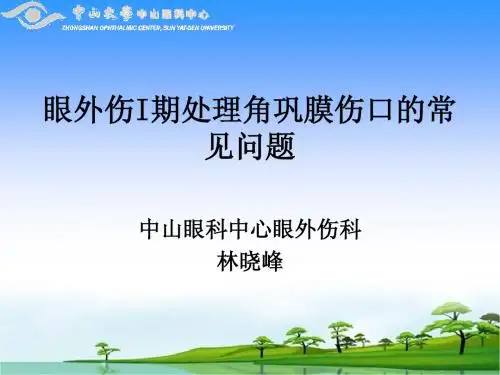 眼外伤I期处理角巩膜常见问题1