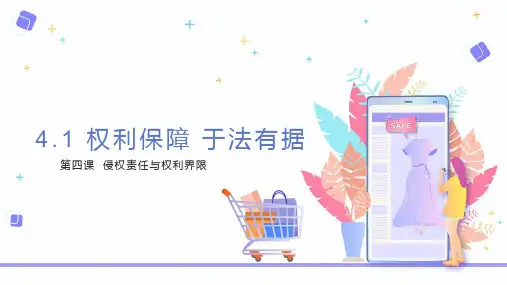 权利保障 于法有据(课件)高二政治(统编版选择性必修2)