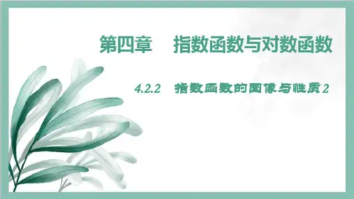 4.2.2指数函数的图像与性质2课件-高一上学期数学人教A版必修第一册