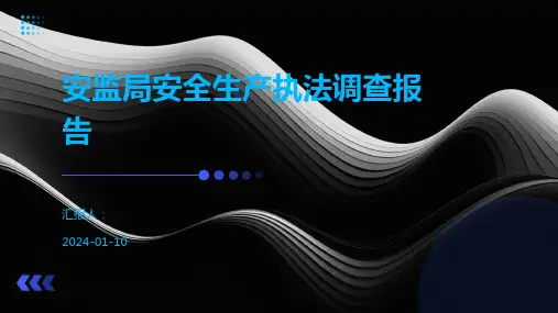 安监局安全生产执法调查报告
