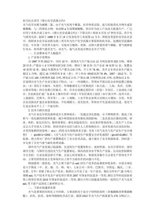 担当社会责任——《禁止化学武器公约》