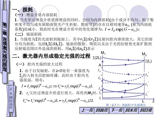 2-5激光器的工作原理-阈值条件