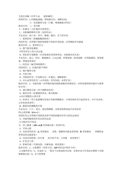 毛果芸香碱