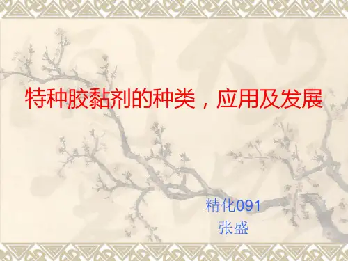 特种粘合剂的种类应用及发展