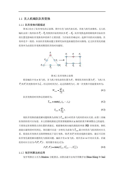 无人机编队队形变换