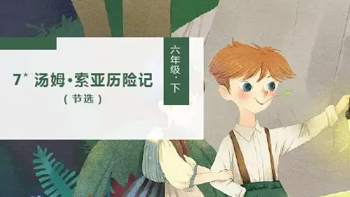 部编人教版六年级语文下册第7课《汤姆.索亚历险记》优质课件