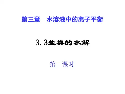 人教版化学《盐类的水解》ppt课件2