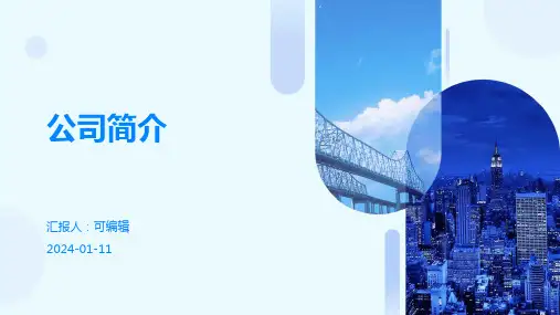 【公司简介】大型医疗制药物流企业PPT精美ppt模板【优秀课件模板】
